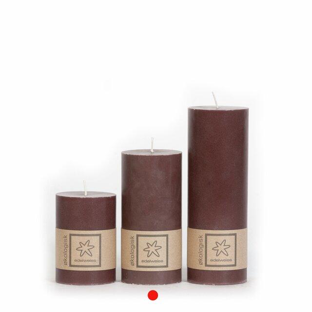 1 Kubbelys Økologisk 100%stearin 7x15 Brun