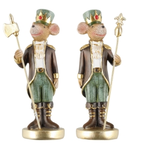 Dekorfigur nøtteknekkeren Mus 17x5 cm Pris per stk.