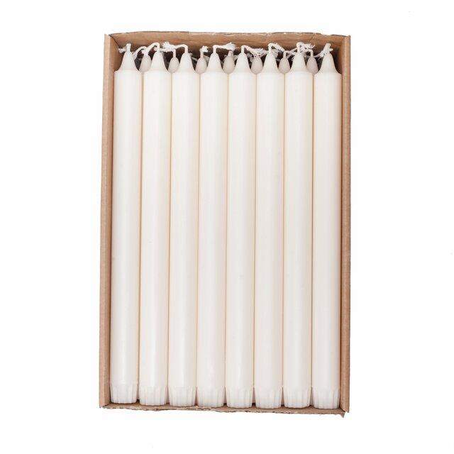 1 Kronelys Økologisk 100%stearin Offwhite