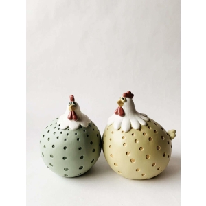 Høne med prikker 13x15