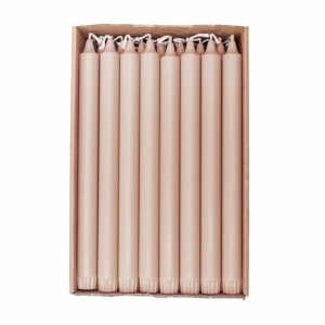 1 Kronelys Økologisk 100%stearin varm beige