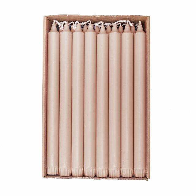 1 Kronelys Økologisk 100%stearin varm beige