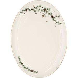 Julehjerte oval serveringsfat