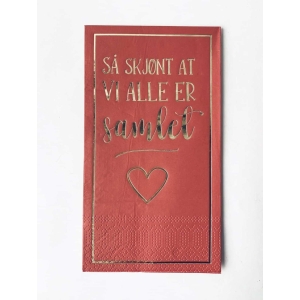 Serviett Buffet "Så skjønt at vi alle er samlet"