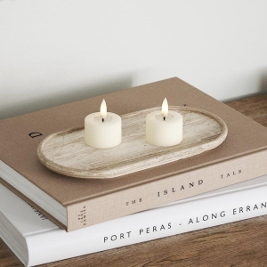 LED telys 2pkn. Hvit