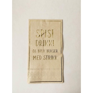 Serviett "Spis! Drikk!"