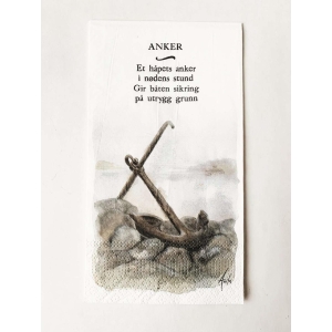 Serviett 33x44 "Anker i nødens stund"