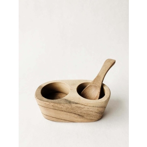 Salt og pepper holder m/ skje