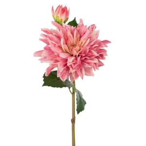 Dahlia mørk rosa "real touch" 70 cm