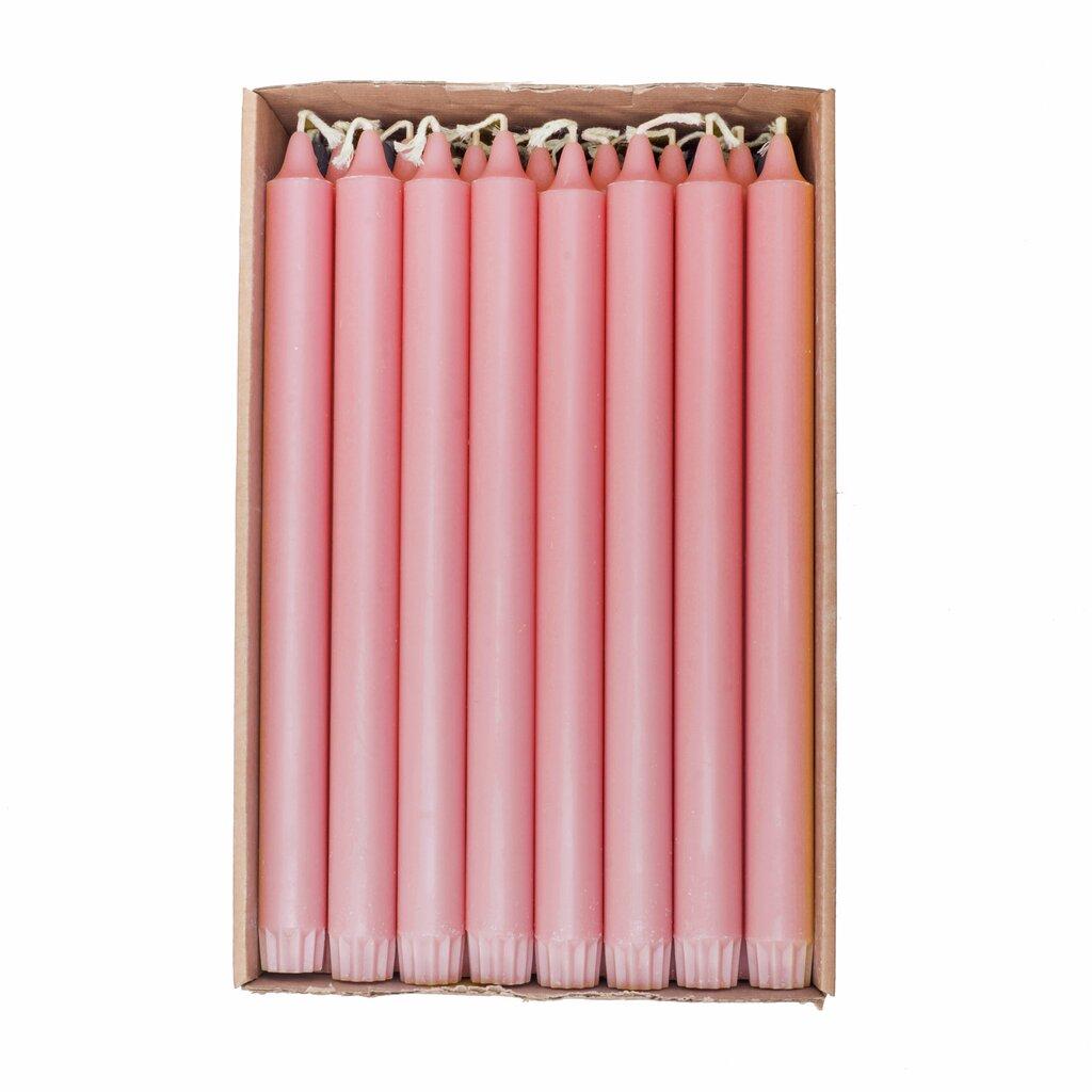 1 Kronelys Økologisk 100%stearin Soft Pink Rosa