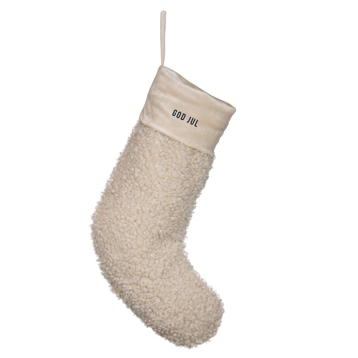 Julesokk teddy - GOD JUL