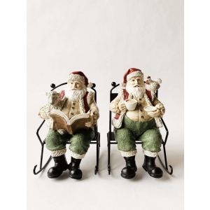 Nisse i gyngestol 13x19x15cm