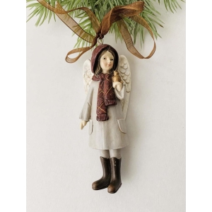 Heng engel med lue h 12 cm