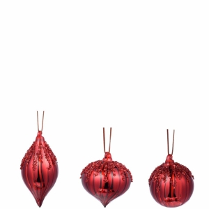 Julekule med glitter 3ass