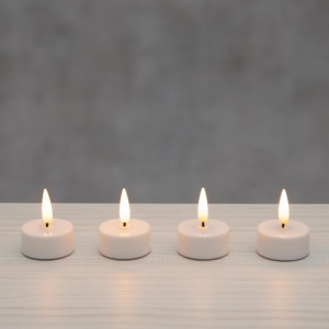 Telys LED flamme 3D 4 pk