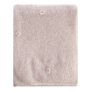 Pledd Mohair songvaar rosa 125x150