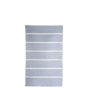 Rye plast lys blå m/hvite striper 60x90cm