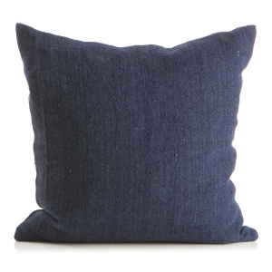 Putetrekk Olivia 100% lin 50x50cm mørk blå