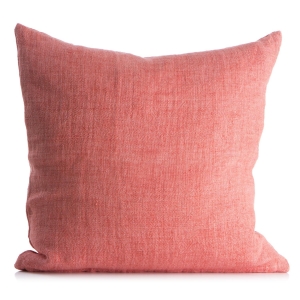 Putetrekk Olivia 100% lin 50x50cm korall