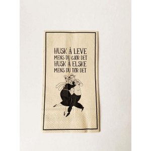 Serviett 33x40 Husk å leve