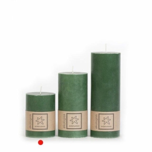 1 Kubbelys Økologisk 100%stearin 7X10 Mørk Grønn