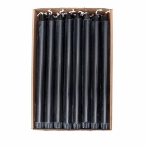 1 Kronelys Økologisk 100%stearin Sort