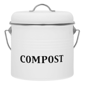 Compost oppbevaringsboks hvit Maku