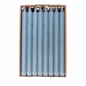 1 Kronelys Økologisk 100%stearin Jeansblå