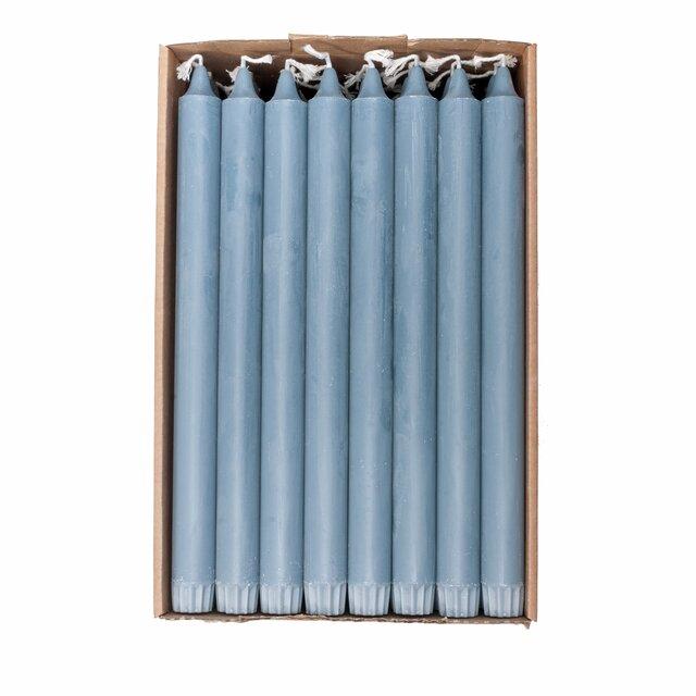 1 Kronelys Økologisk 100%stearin Jeansblå