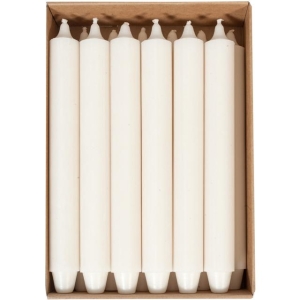 Herregårdslys benhvit - 100%stearin H30