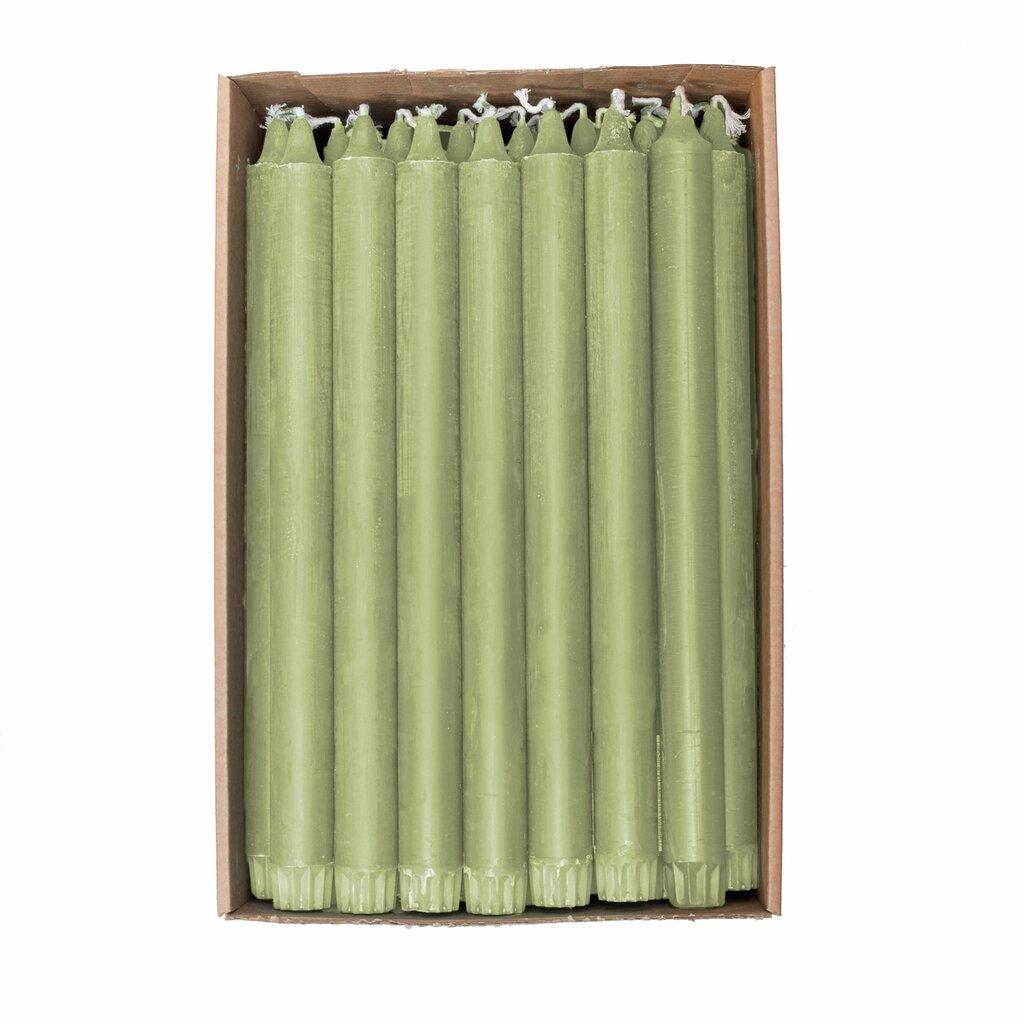 1 Kronelys Økologisk 100%stearin Green Leaf Grønn