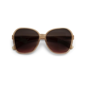 Solbriller sommerfugl beige