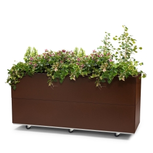 Bedd plantekasse 120x40x50 Rust