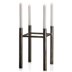 Advendtstake grå/gull