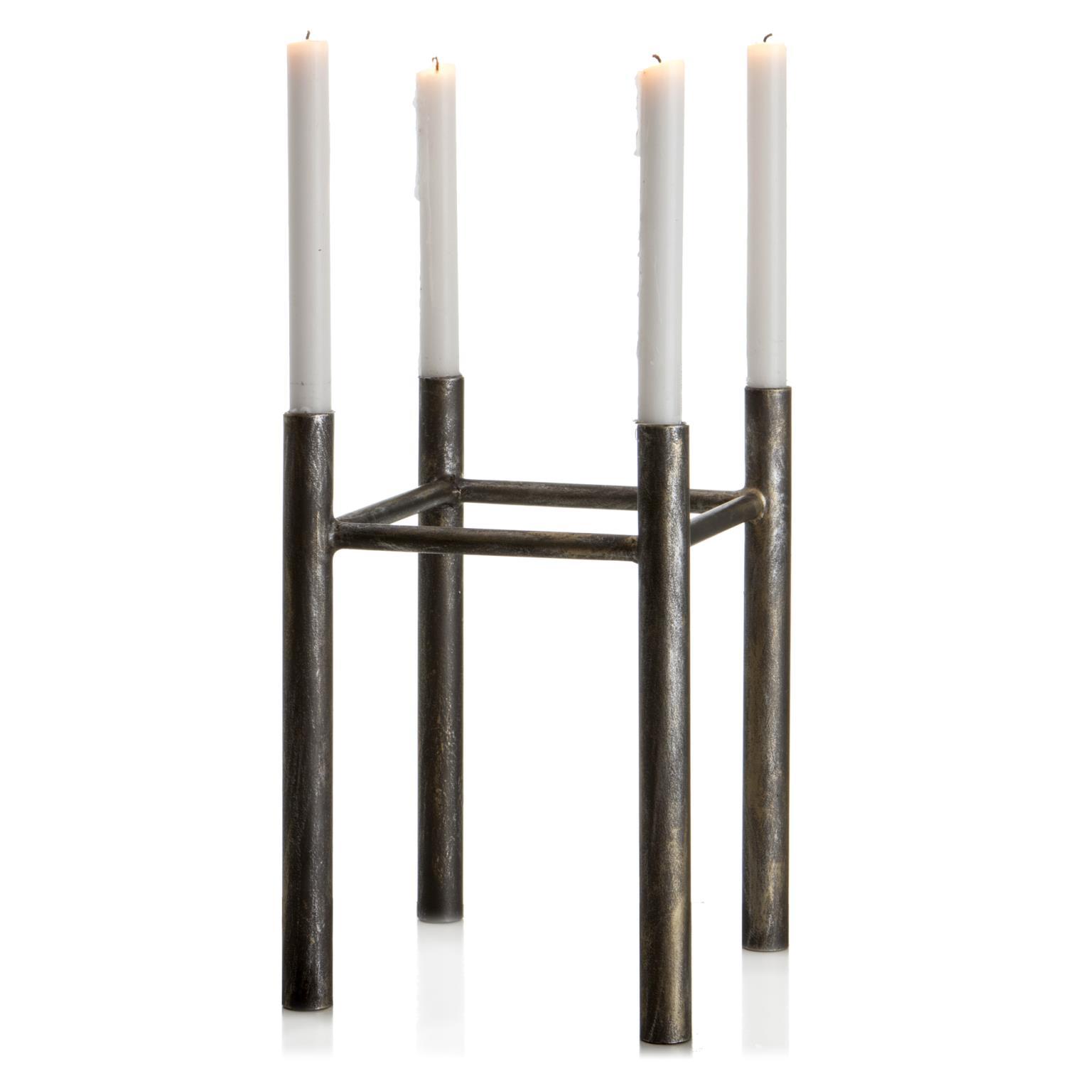 Advendtstake grå/gull