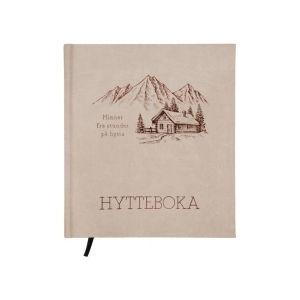 Hyttebok "Minner fra hytta" Beige 21x24 cm