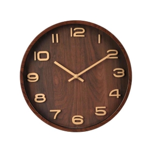 Veggklokke brun d31cm