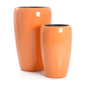 Pottesett à 2 Milano Korall H:68/51 Ø:43/32 cm