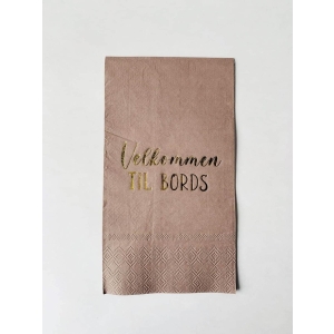 Serviett 33x44 "Velkommen til bords"