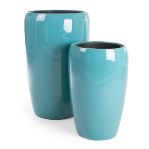 Pottesett à 2 Milano Sjøgrønn H:68/51 Ø:43/32 cm