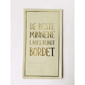 Serviett 33x44 "De beste minnene"