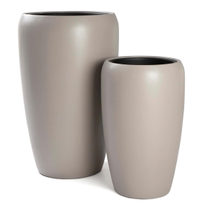 Pottesett à 2 Milano Lysgrå matt H:68/51 Ø:43/32 cm