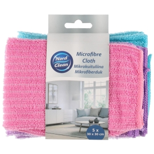 Mikrofiberklut 5-pk 3 farger