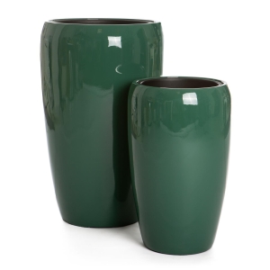 Pottesett à 2 Milano Smoke pine H:68/51 Ø:43/32 cm