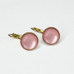 Øredobber Urban Hippies - Blush rosa (gull)