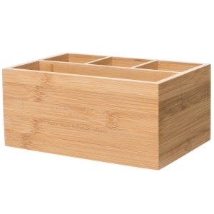 Kurv med 4 rom natur 24x16x11cm