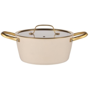 Gryte med lokk Beige 24cm 4,4 Liter