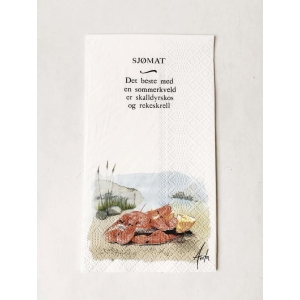 Serviett 33x44 Sjømat