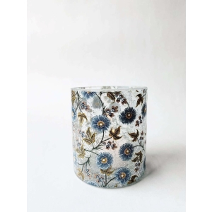 Lysglass Krakelert mix Blå/Grønn 9x10 cm