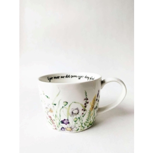 Krus Eng/grønn/Hvit "Gjør mer av det som gjør deg glad"